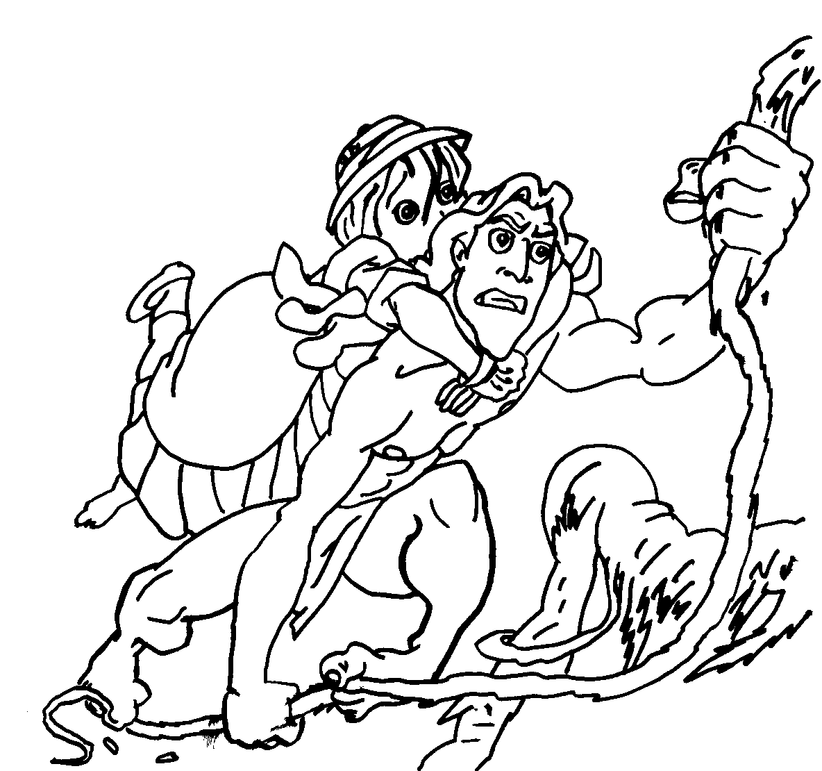 Tarzan kolorowanki